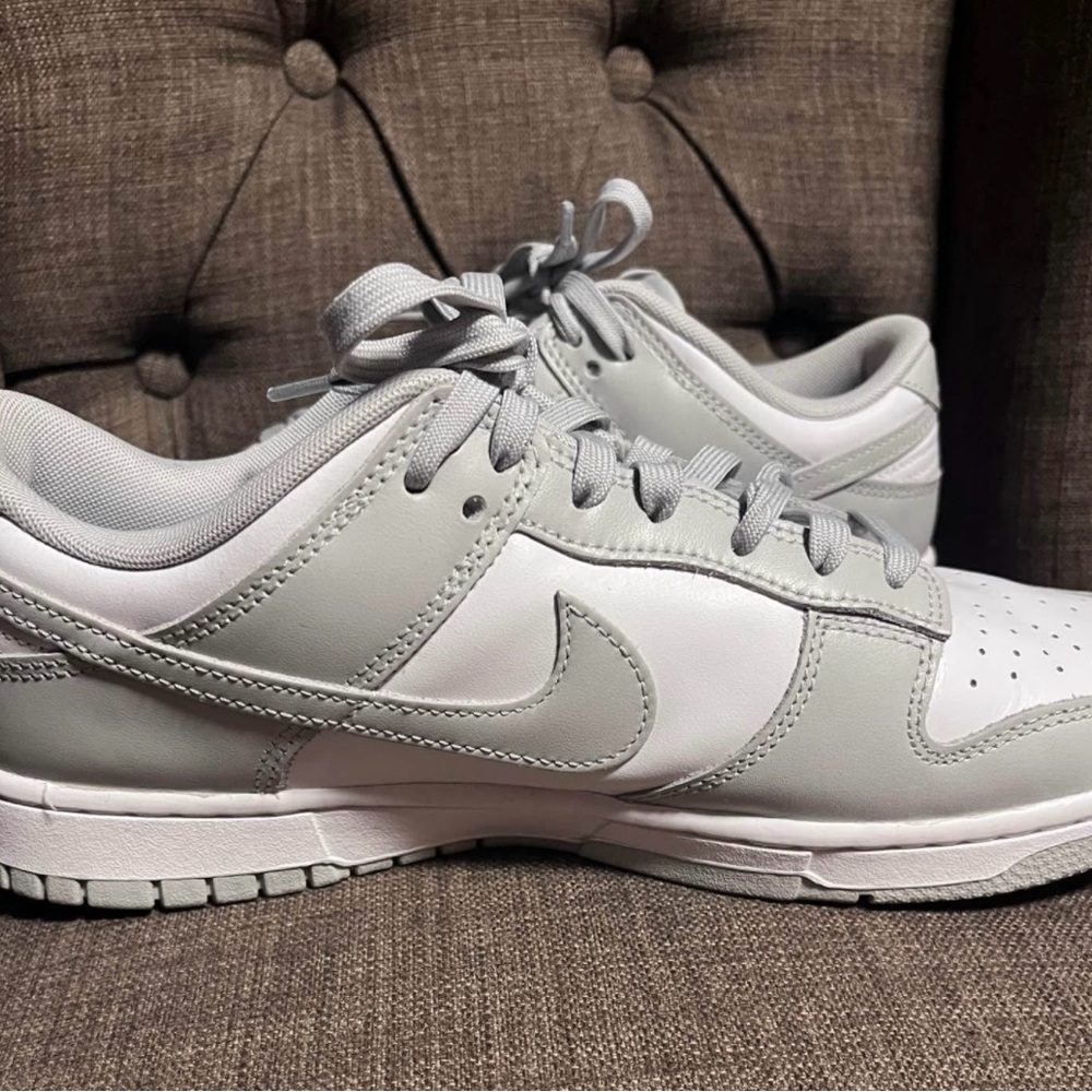 Nike Dunk Low Retro Light Gray and White  Sneakers men's 9.5 - Picture 6 of 11